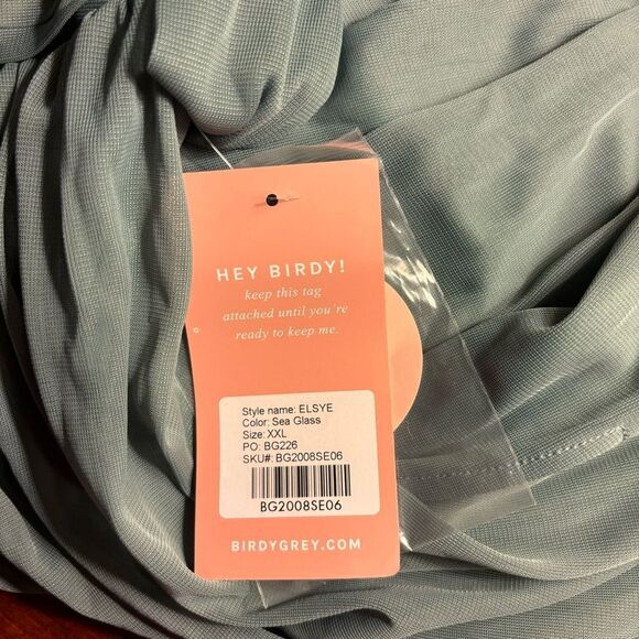 NEW Birdy Grey Elsye Bridesmaid Long Maxi Dress in Sea Glass Green Size XXL - Picture 8 of 16
